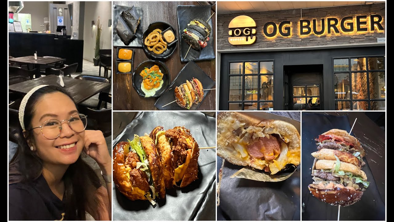 Trying burgers at OG Burger!