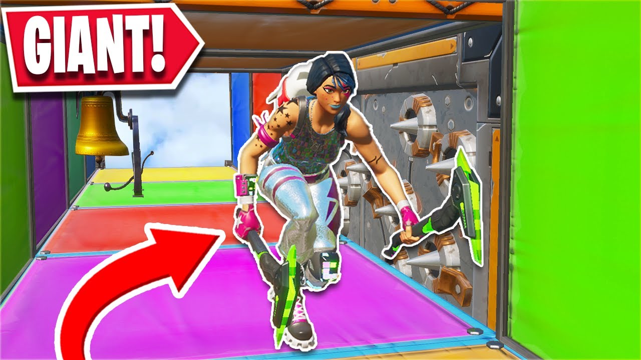 You're a GIANT in this ᵗᶦⁿʸ Deathrun... *FUN* (Fortnite Creative)