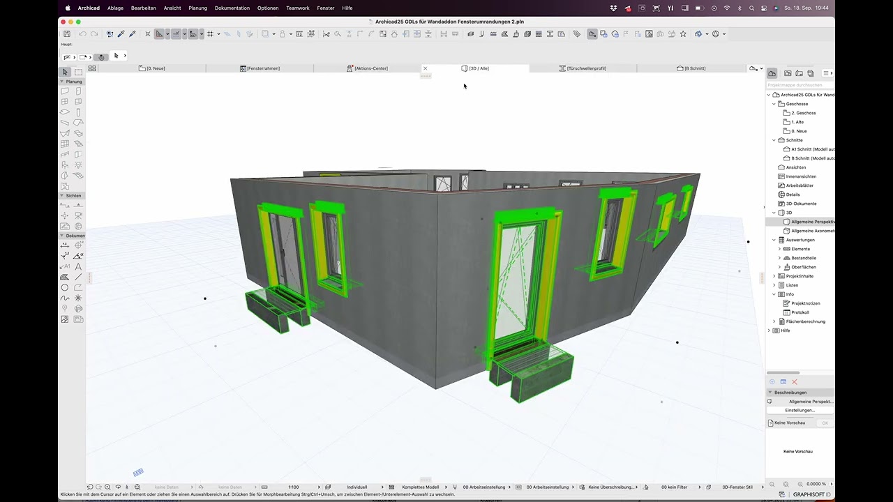 Archicad26   GDL for Wall Addon   Windows Doors   borders1