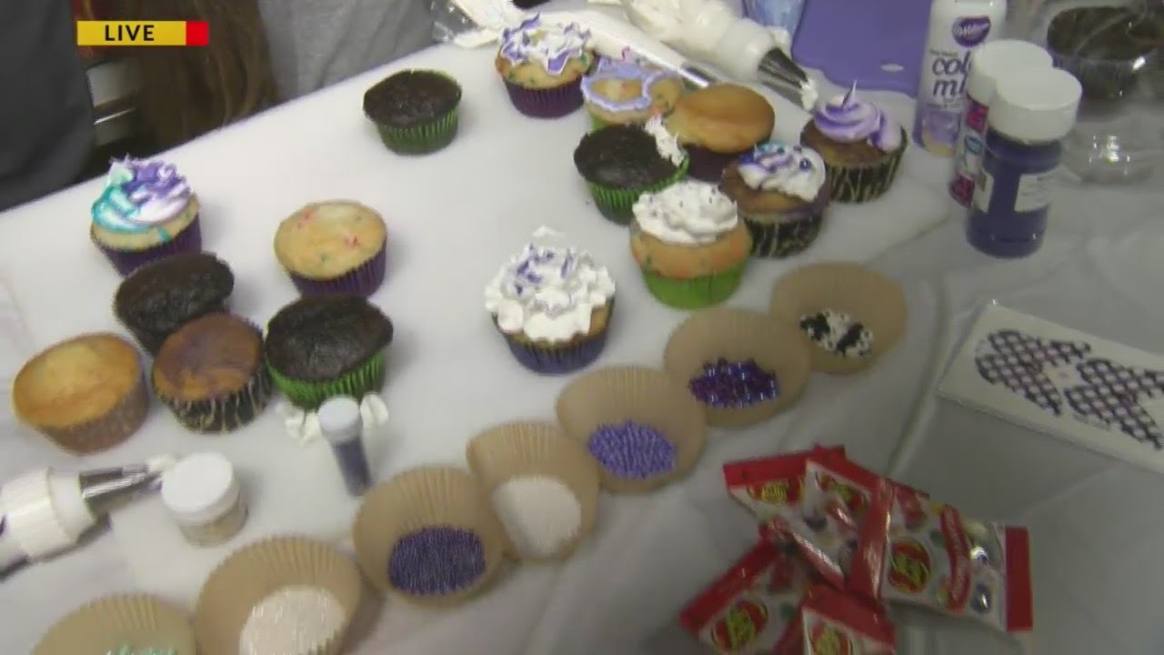 Purple Cupcakes for Epiliepsy