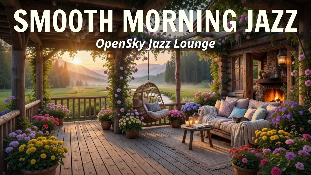 ☀️ Fresh Spring Morning Jazz ☀️ Soft Piano Coffee Shop Ambience for Study, Work & Chill