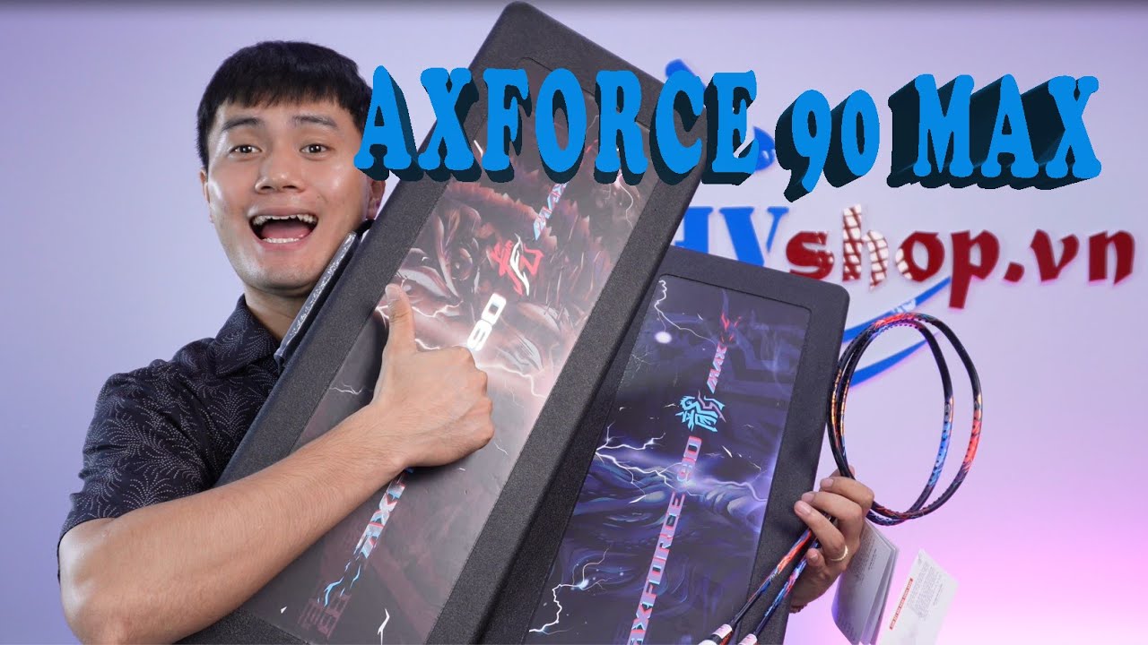 Đập hộp siêu phẩm VỢT LINING AXFORCE 90 MAX chính hãng giá chỉ 5xxx
