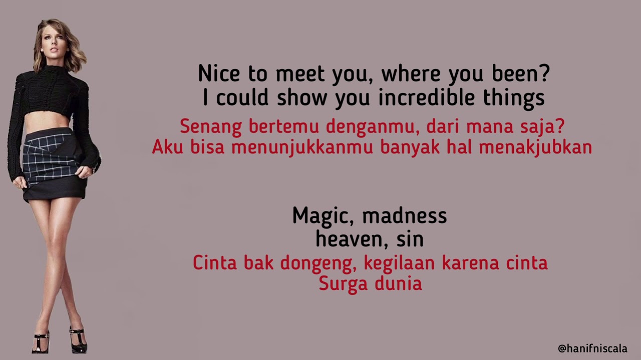 Taylor Swift - Blank Space | Lirik Terjemahan