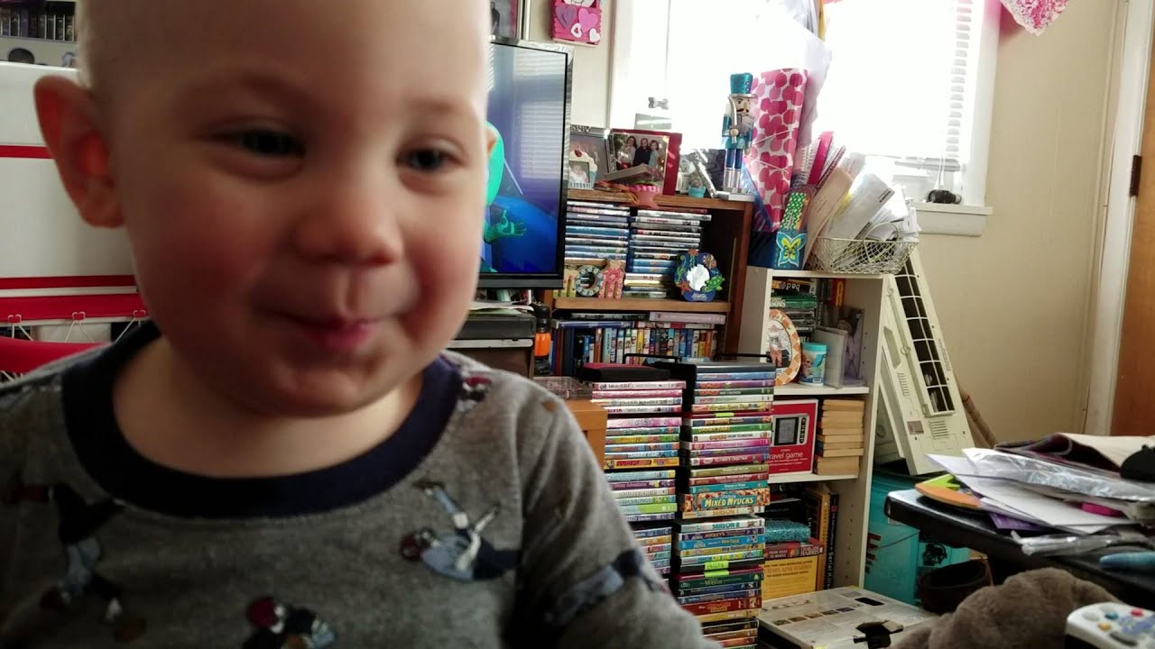 Laughing at daddy's burps