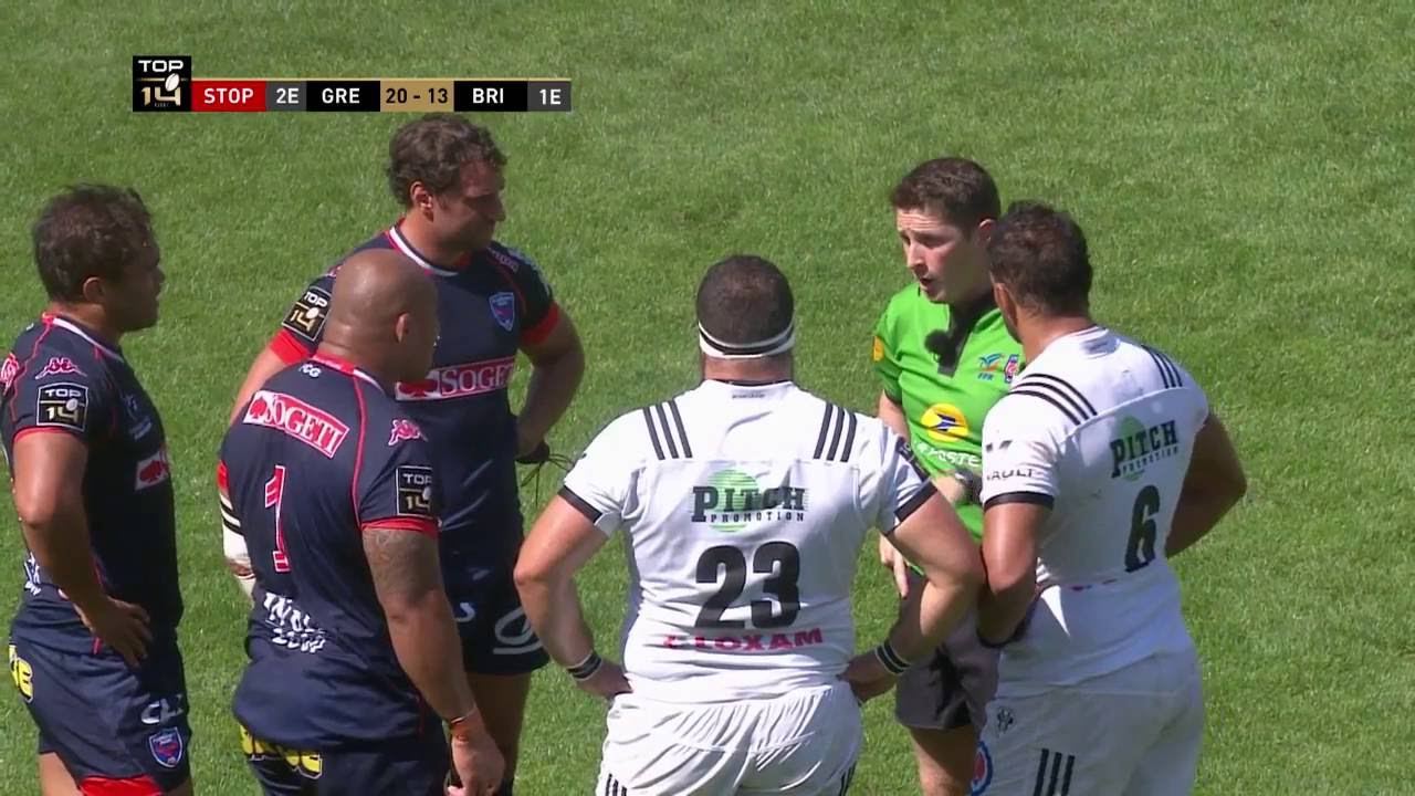 Brive vs Grenoble mass brawl chaos