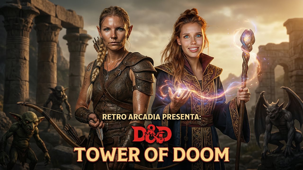 Retro Arcadia Presenta: D&D Tower of Doom - Arcade - AI Assisted