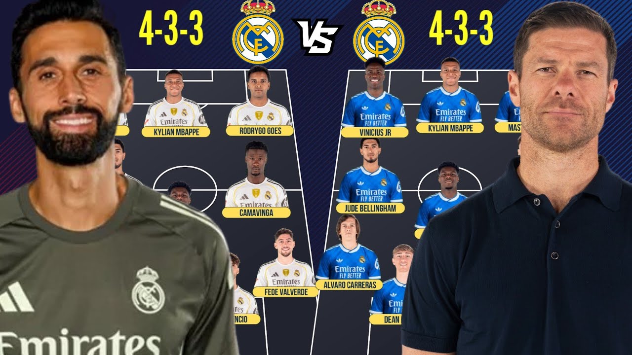 REAL MADRID LINEUP UNDER XABI ALONSO VS ALVARO ARBELOA 🔥 COMPARISON LINEUP ✅