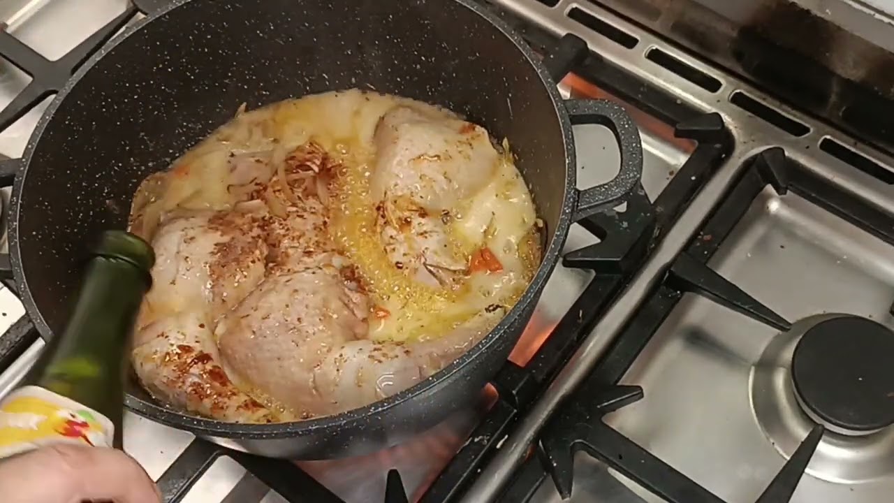 le poulet au cidre