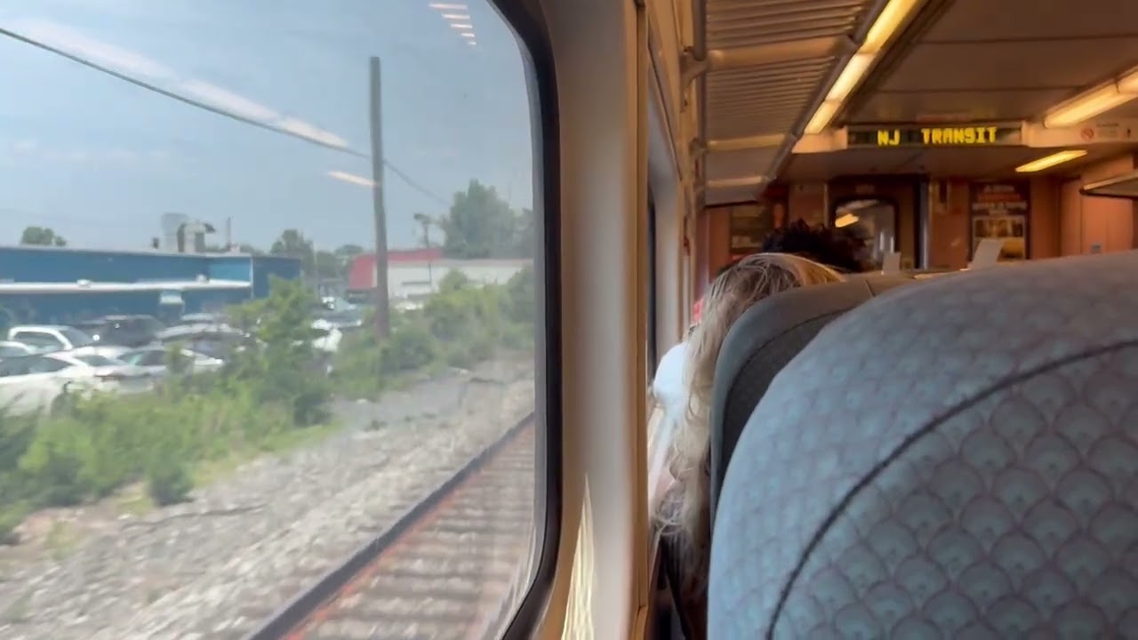 NJ Transit North Jersey Coast Shuttle Train #4740 Comet II/IV Ride from Bradley Beach to Asbury Park
