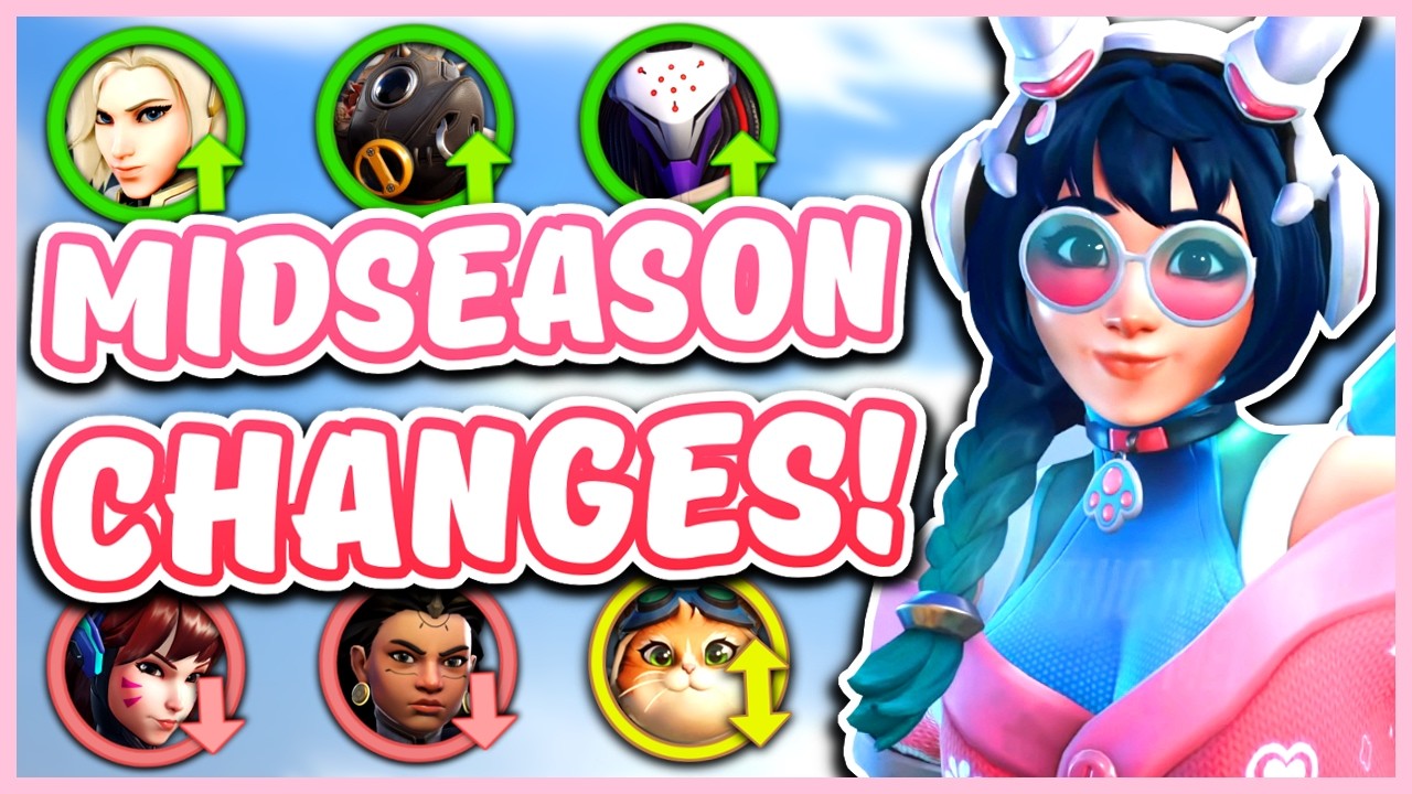 Overwatch Season 1 MIDSEASON HERO CHANGES