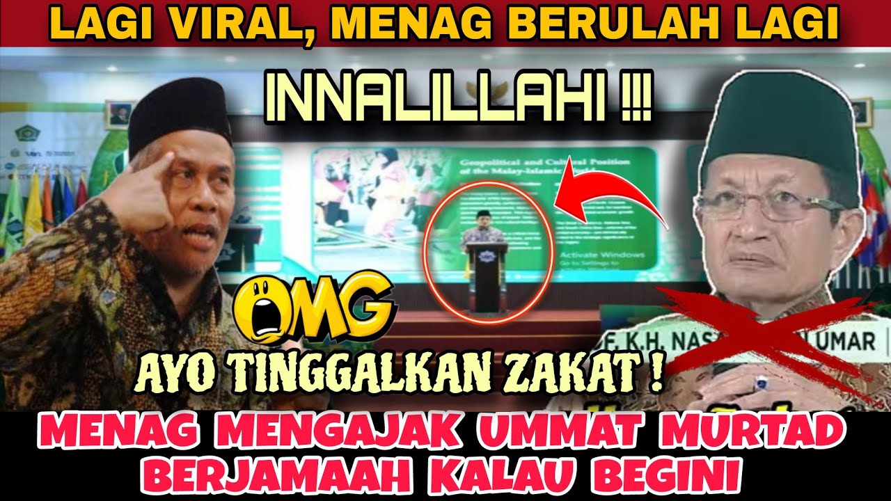 VIRALKAN...MenYesatkan!!! KH. Marzuki Semprott Langsung Menag Nasarudin Ummar