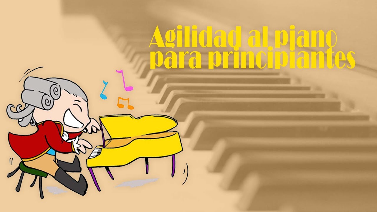 Tutorial de técnica pianística. Ejercicios de agilidad e igualdad al piano para principiantes.