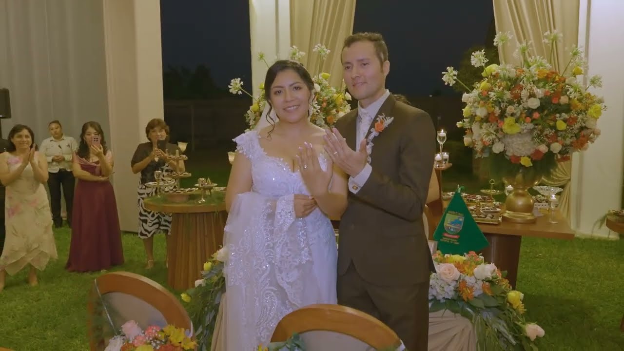 BODA CIVIL DE LIZ Y CRISTHIAN EN LOCAL DE PACHACAMAC - ARTE Y GALA PRODUCCIONES