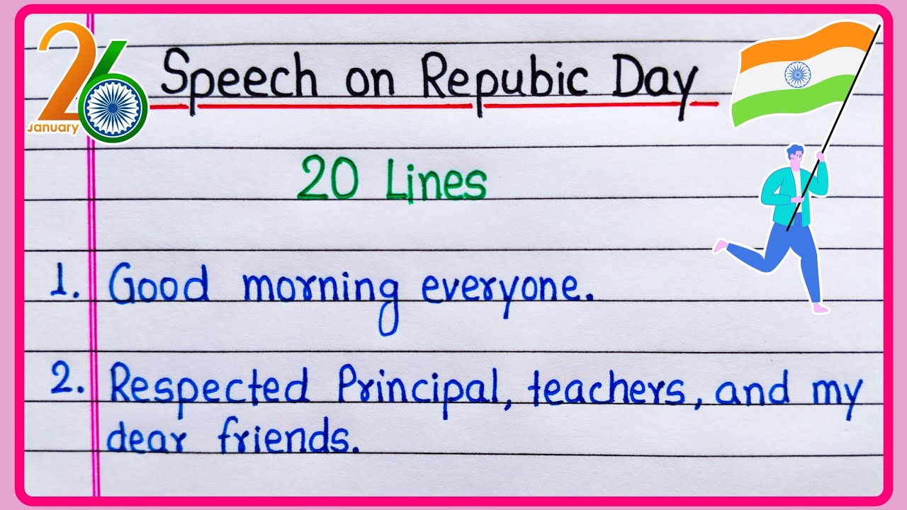 Republic day speech 20 lines | Speech on Republic Day | 26 January Speech 2025