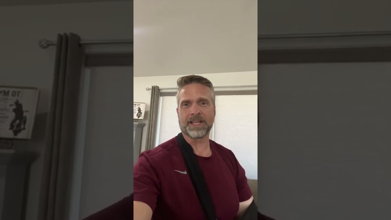 Day one following right total tricep tendon rupture surgical repair