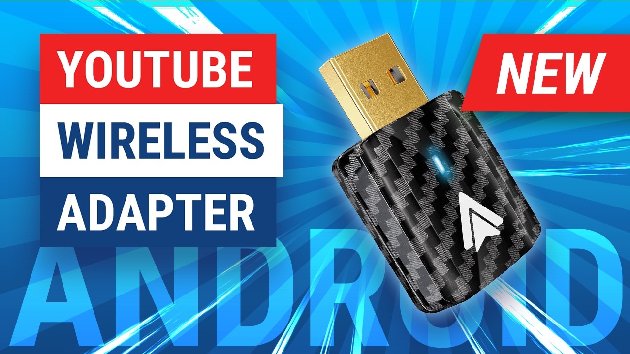 Беспроводной адаптер Android Auto для потоковой передачи YouTube | Обзор беспроводного мини-адапт...