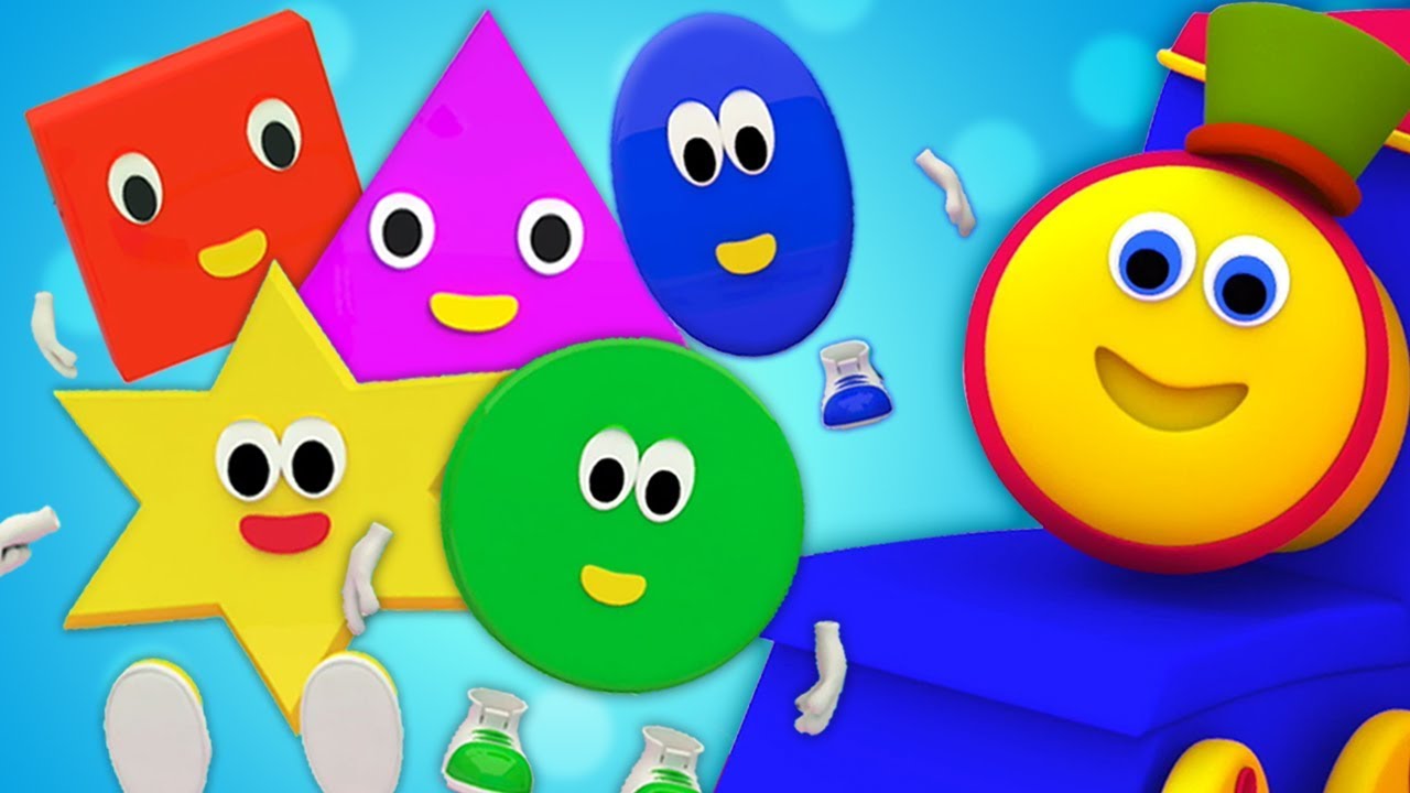 Bob The Train Française | Bob le train | cinq petites formes | Five Little Shape | chansons de bébé