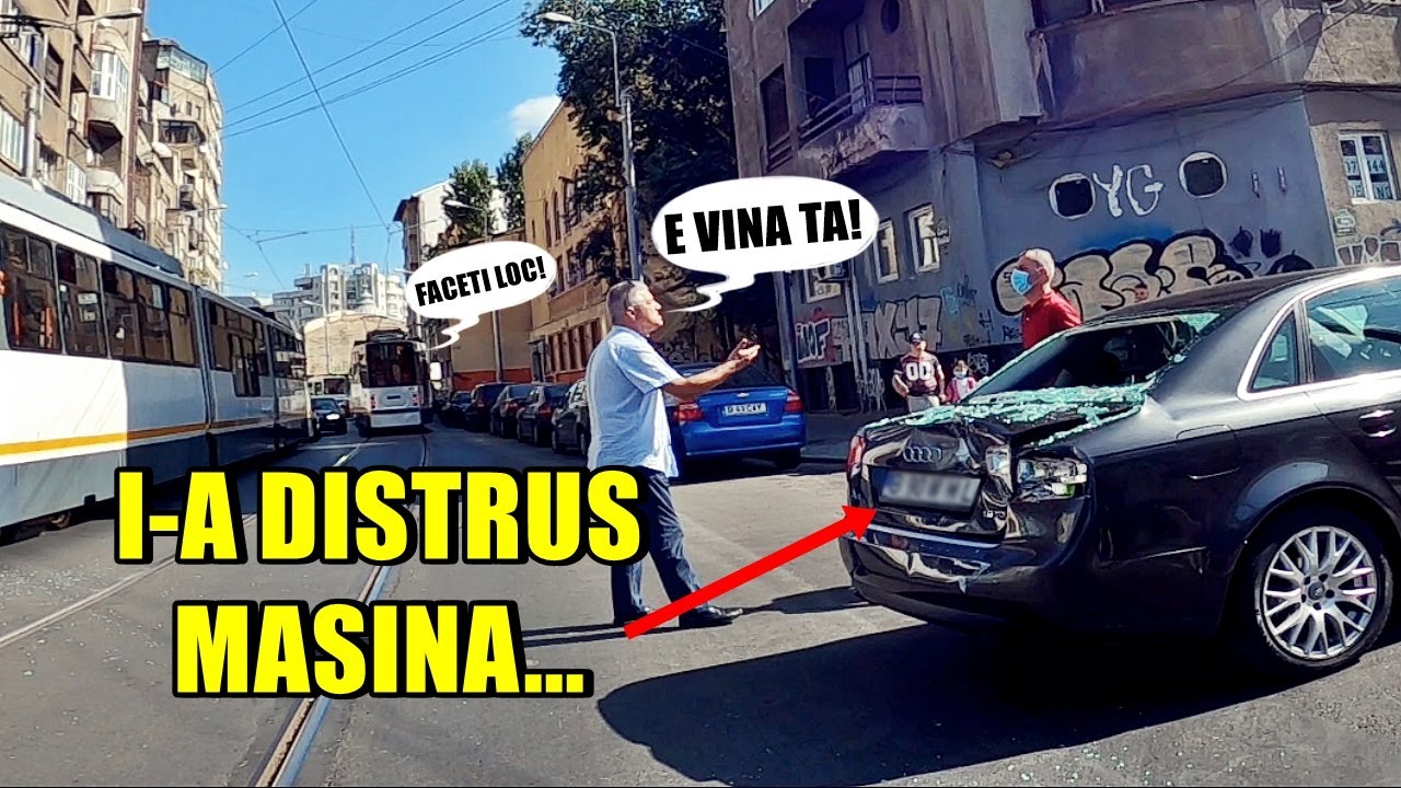 ACCIDENT: TRAMVAI vs AUDI - VATMANII FAC LEGEA -