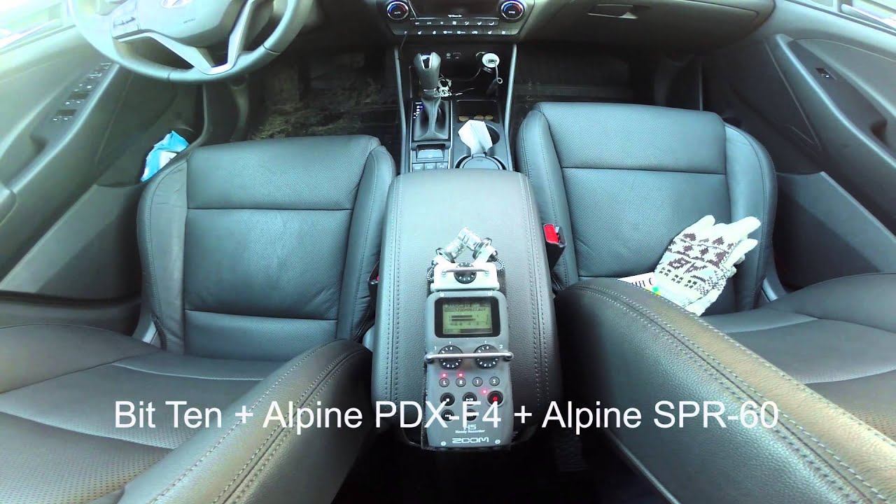 Hyundai Tucson with Bit Ten + Alpine PDX-F4 + Alpine SPR 60