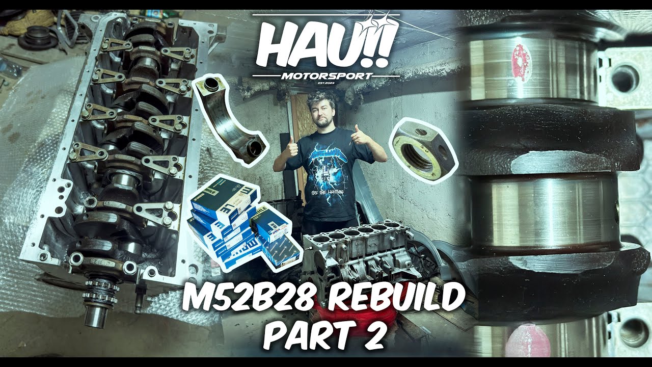 M52B28 Rebuild | Montam cuzinetii si vibrochenul. A doua parte
