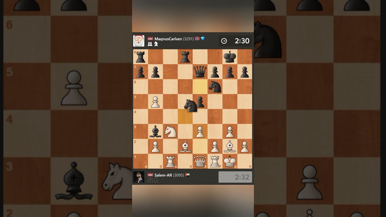 Magnus Carlsen vs Salem AR Saleh | Intense Blitz Chess Battle