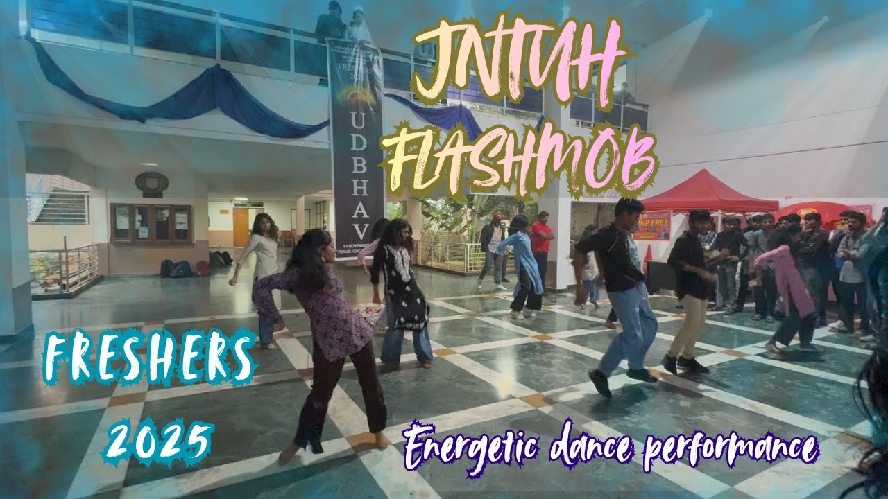 JNTUH UCMH BBA Freshers Flashmob 🔥 Energetic Dance  Performance