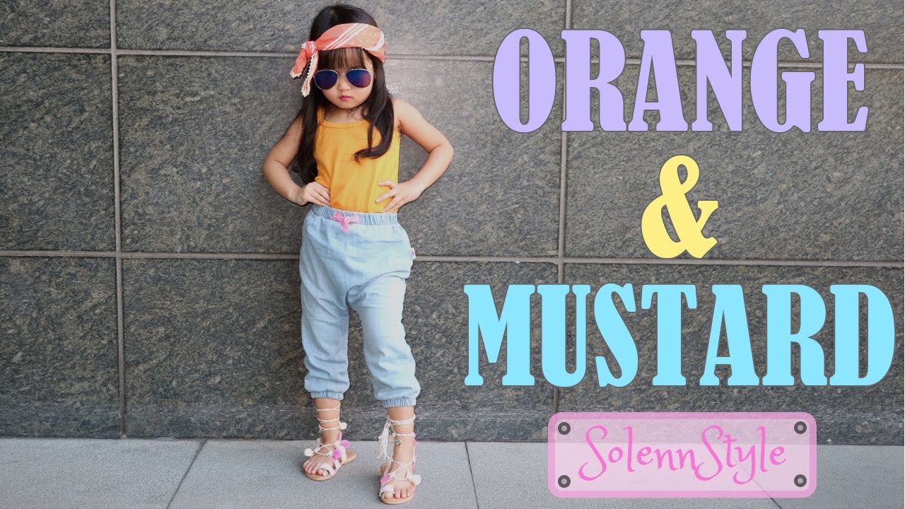 Solenn's OOTD: Orange & Mustard - Kids Fashion