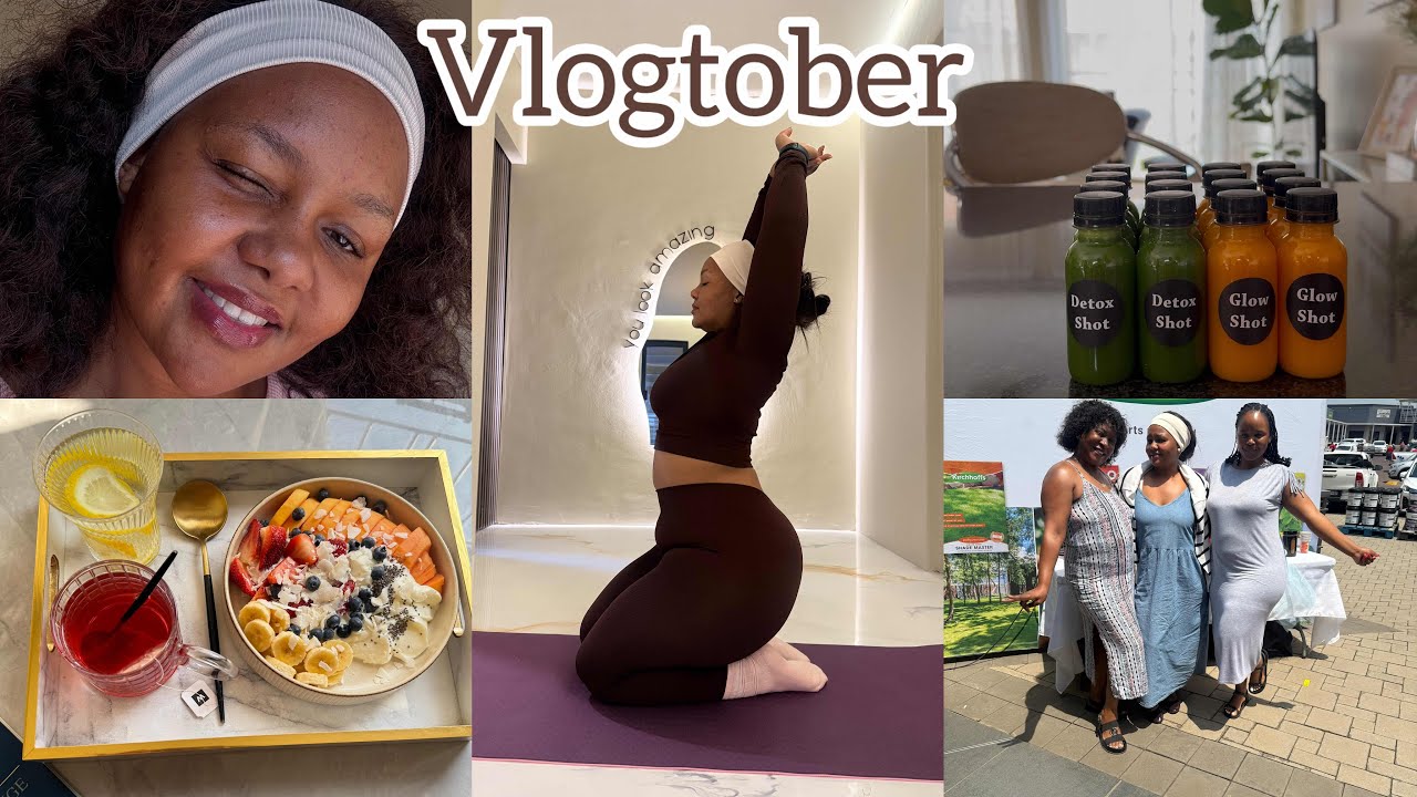 VLOGTOBER EP5 | Bowl of Goodness | Juicing | Yoga Day | Event | South African YouTuber 