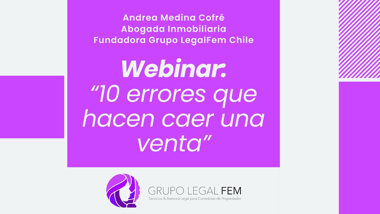 Webinar: 10 errores legales que hacen caer una venta inmobiliaria.