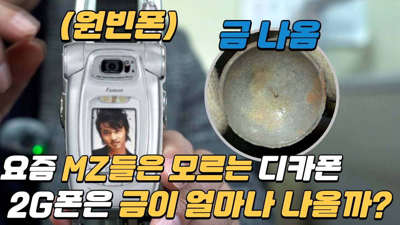 MZ들은 모르는 디카폰 ㅋㅋㅋㅋ 2G폰에서 금이 나온다고?😮