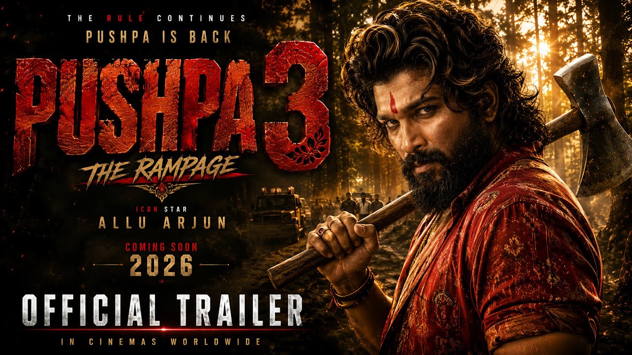 PUSHPA 3: THE RAMPAGE (2027) | Official Trailer | Allu Arjun | 4K Ultra HD
