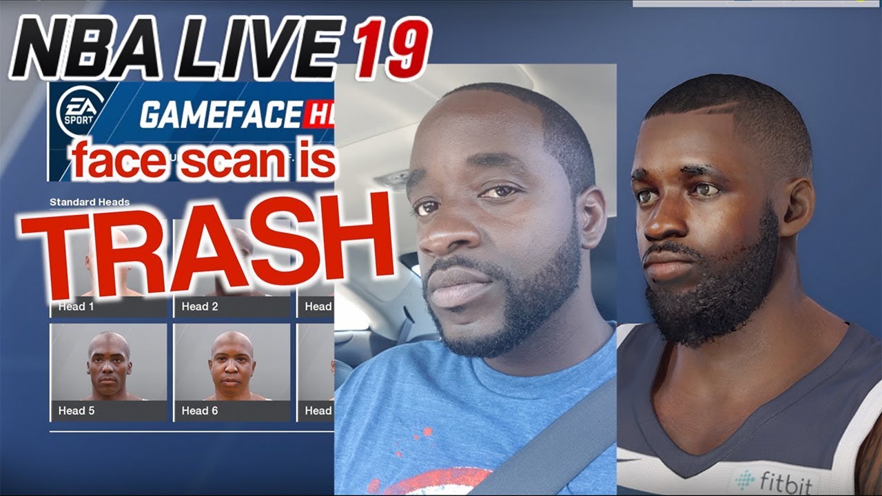 NBA Live 19 Face Scan is TRASH compared to NBA Live 18 Face Scan