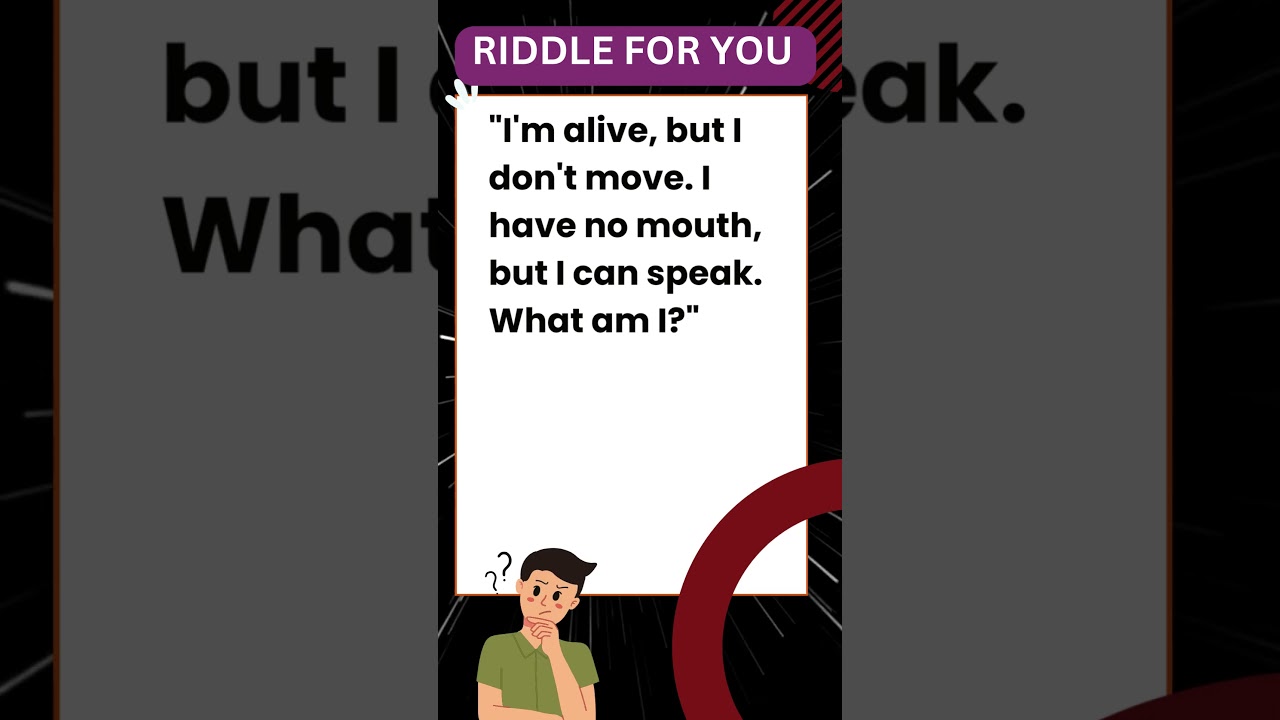 I'm alive, but I don't move❗❗❗ #quiz #riddles