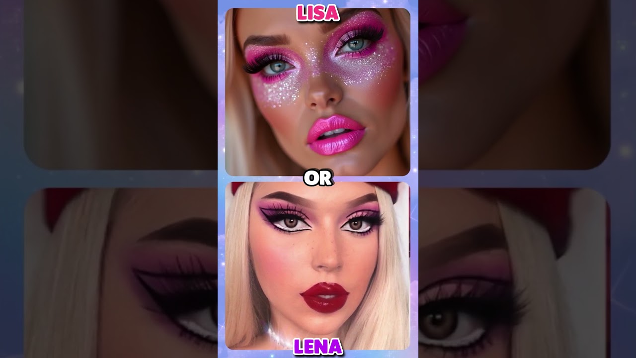 Lisa or Lena 🩷💜 Barbie vs Bratz 👀 #lisaandlena #barbie #bratz #shorts #viral #trend