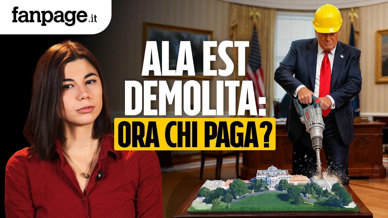 Trump demolisce la Casa Bianca! Al posto dell'Ala Est una sala da ballo di 300 milioni. CHI PAGA?