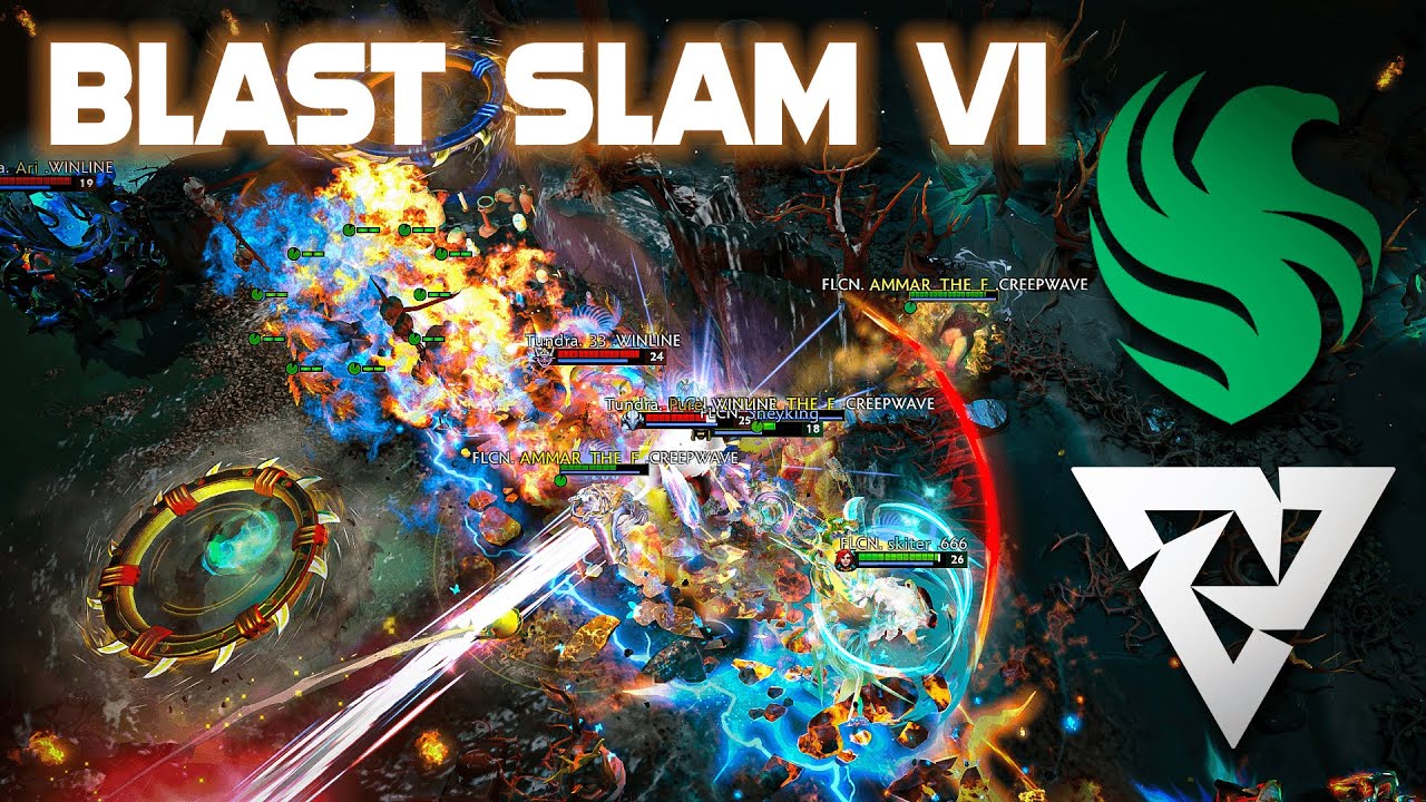 FALCONS vs TUNDRA █ Rampage Ending!! █ BLAST SLAM VI - Dota 2