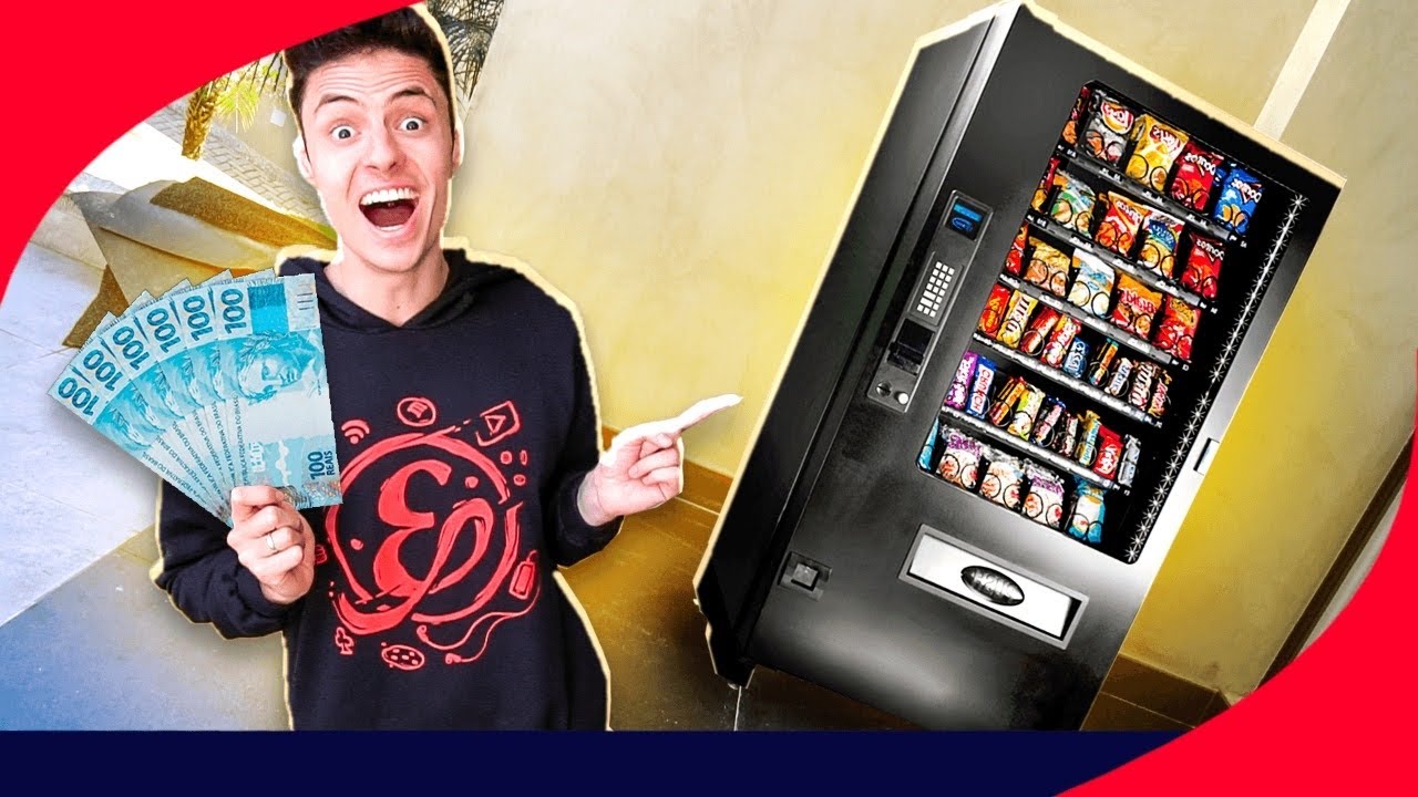 COMPREI UMA MAQUINA DE VENDAS AUTOMÁTICA! - (VENDING MACHINE)