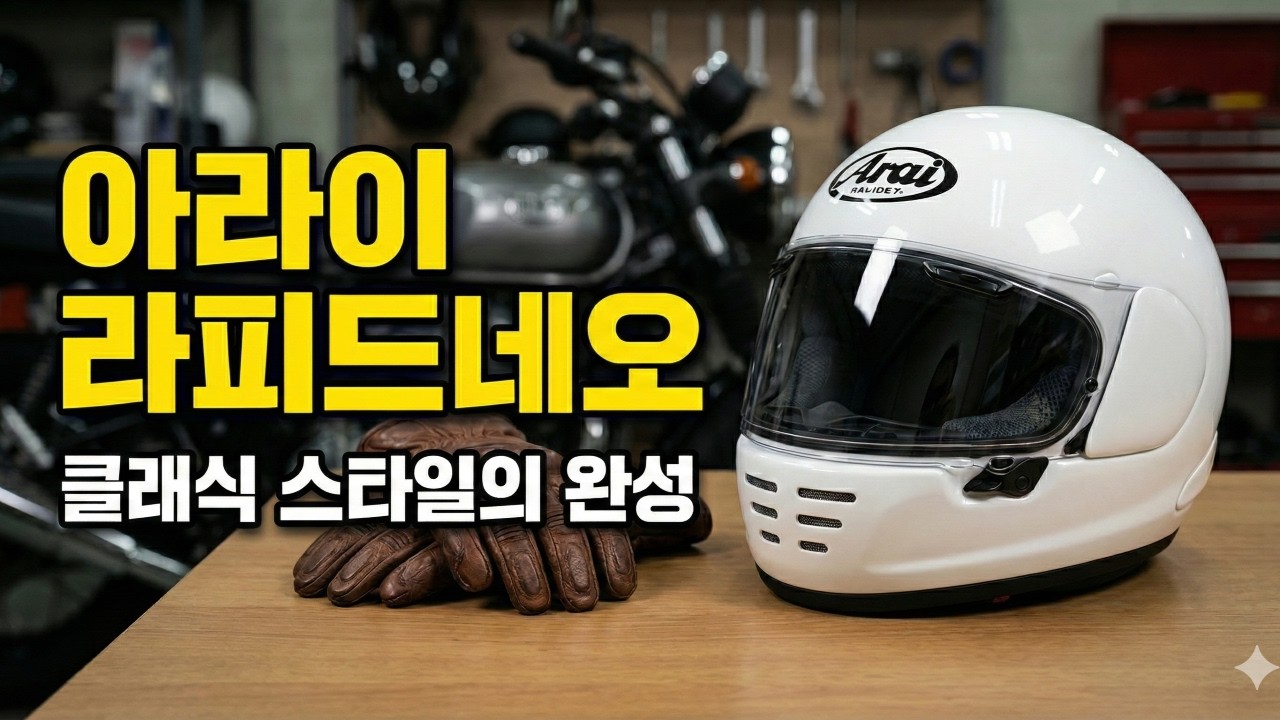[ 라이더시티 ] 아라이 Arai 라피드 네오, 레트로 감성과 최신 기술의 만남 디자인