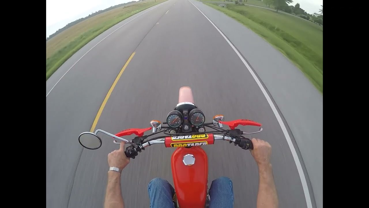 1978 Kawasaki KL250 Ride after new carburetor install