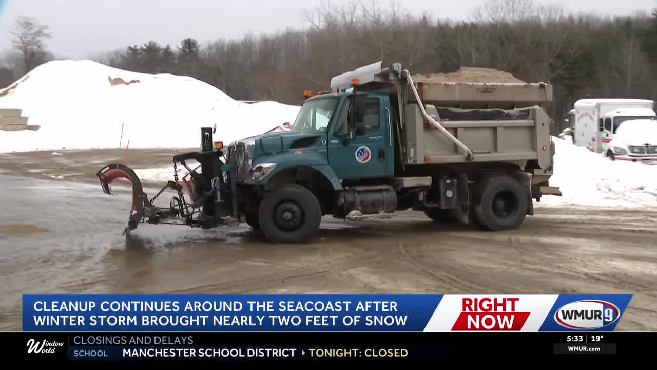 Cleanup continues on Seacoast after major snowstorm
