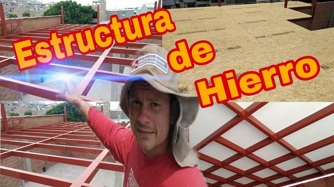 Estructura metalica para techo y ultimo piso #estructuras #edificación #tubería #metalica #techos