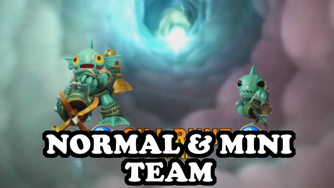 Skylanders Imaginators - Elite Gill Grunt & Gill Runt GAMEPLAY - NORMAL & MINI TEAM