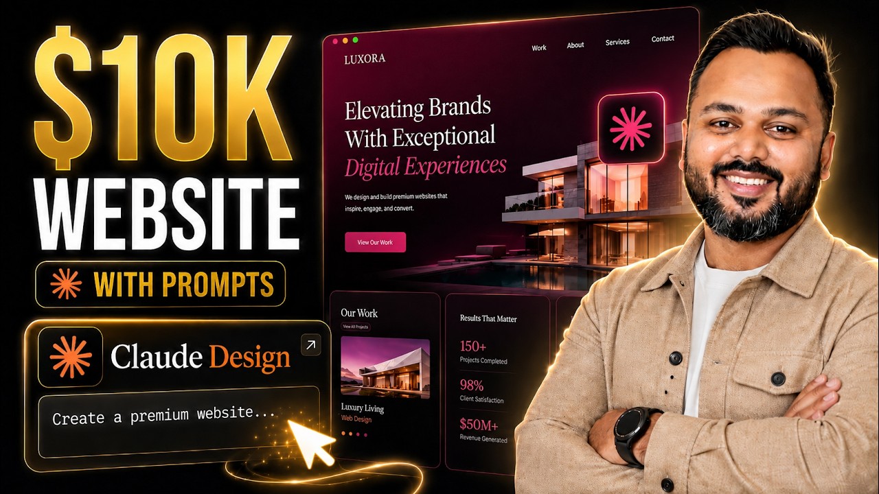 Build a Website using Claude Design &mdash; Just a Few Prompts!