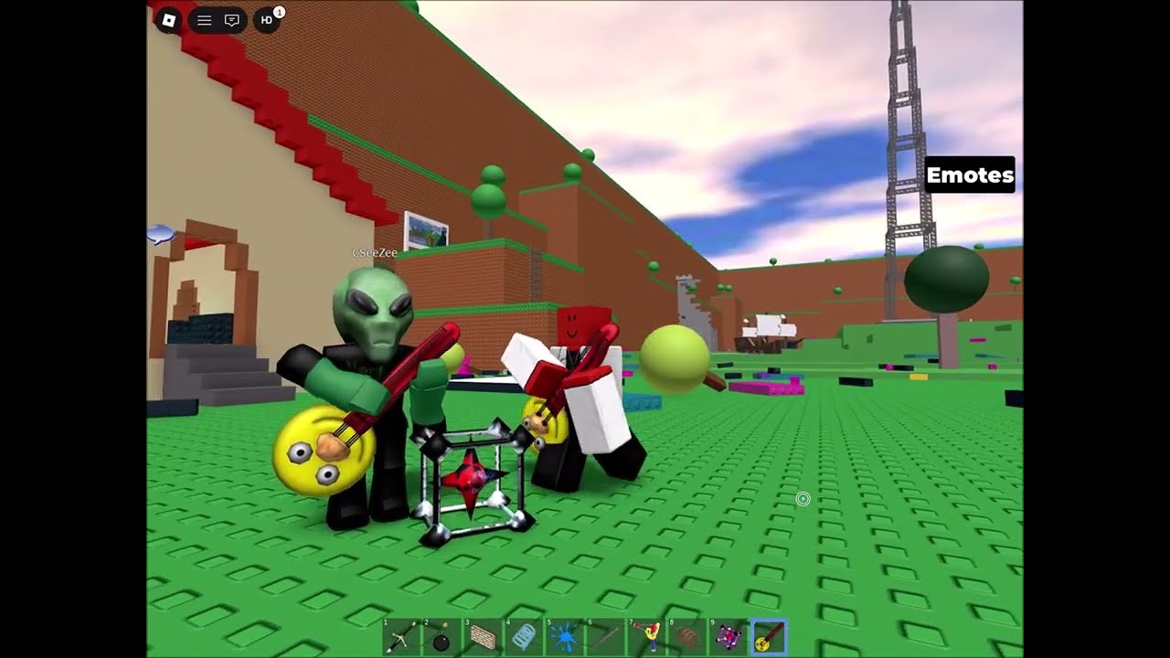 Me and my little brother destroying Roblox HQ because of the bad updates