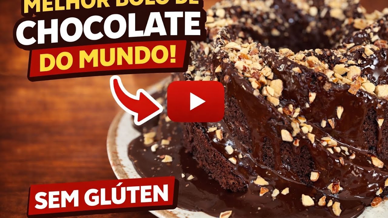 BOLO DE CHOCOLATE COM FARINHA DE AM&Ecirc;NDOAS | PERFEITO PARA PESSACH E PRO ANO INTEIRO!