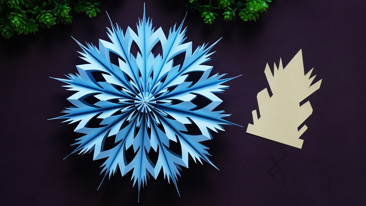 3D Snowflake Decorations ❄️ Paper Snowflakes Using Patterns