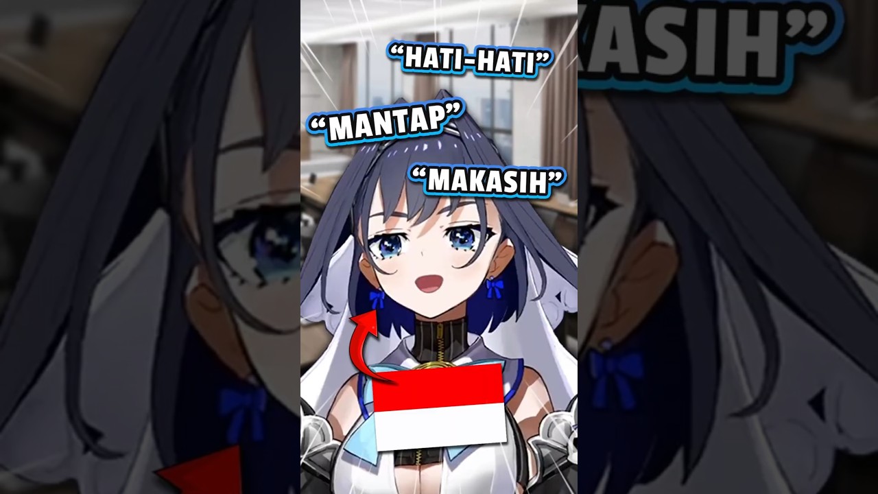 Kronii flexes her Indonesian to chat #shorts #vtuber #hololive