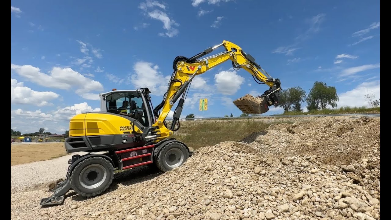 New Perkins Engine powered Wacker Neuson EW100 wheeled excavator and DV45 dumper are now available