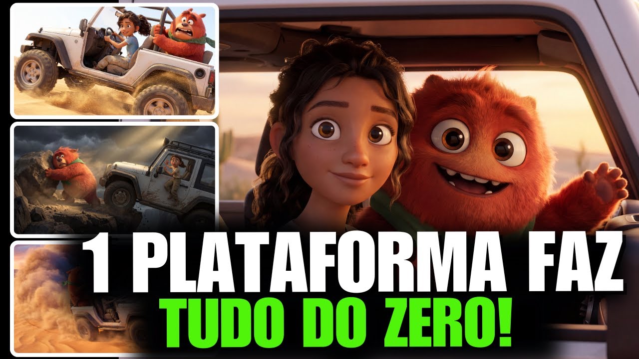 O MELHOR método para criar VÍDEOS ANIMADOS e ganhar dinheiro (uma HISTÓRIIA 3D Estilo Pixar )