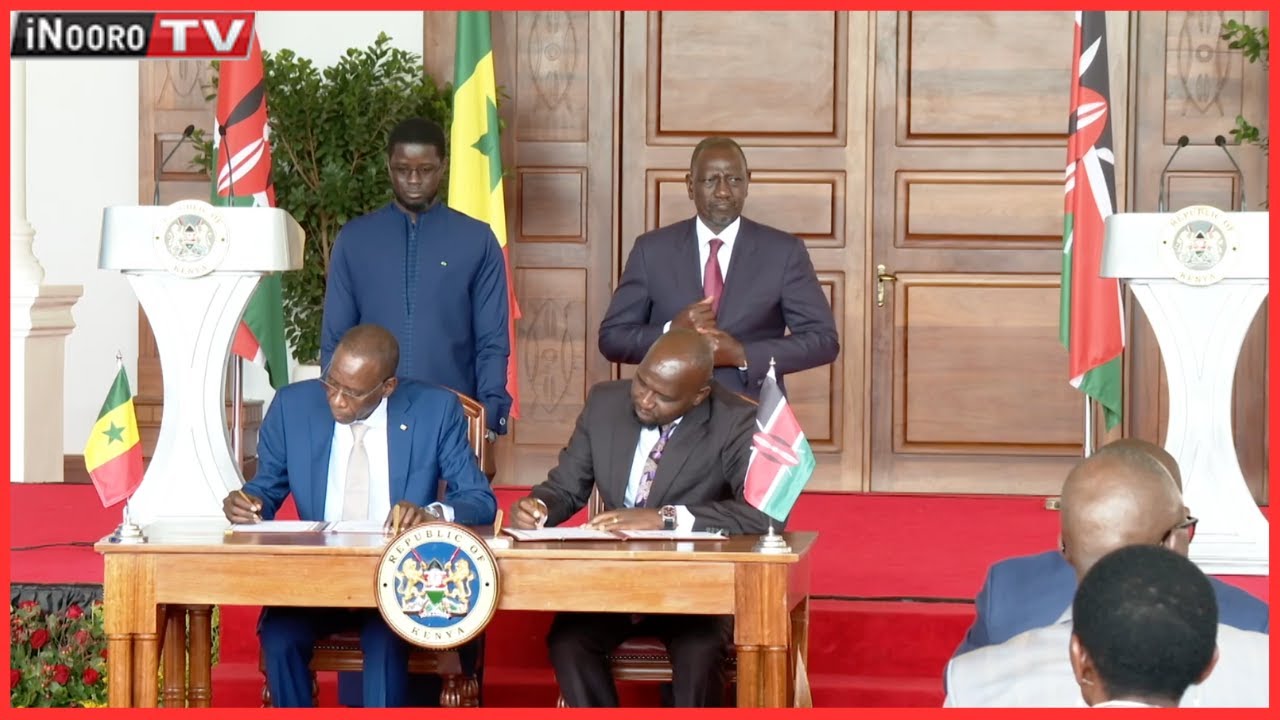 President Ruto na mũrunawe wa Senegal gũĩkĩra kĩrore ngirimiti ya wũiguano